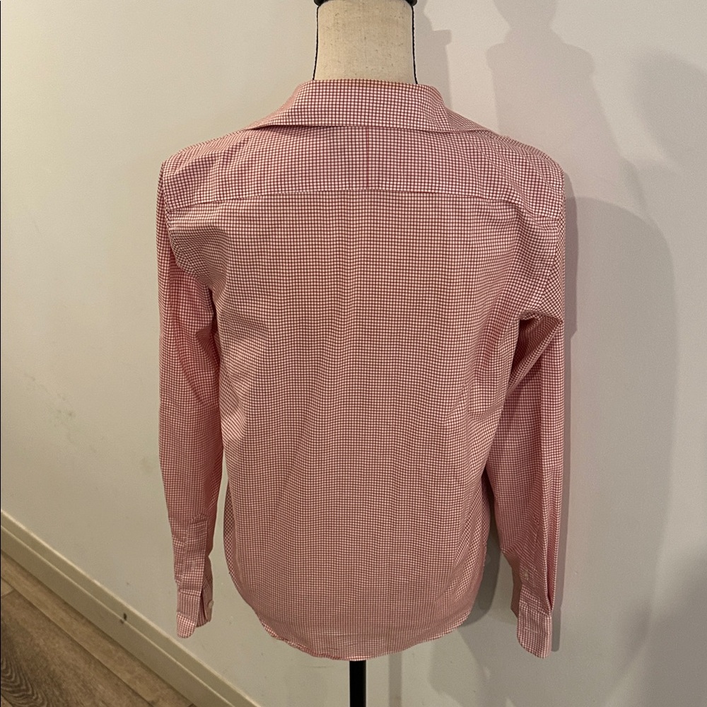 VTG Lauren Ralph Lauren Red Gingham Oxford Button Down Shirt Cotton Small Preppy - Picture 3 of 8